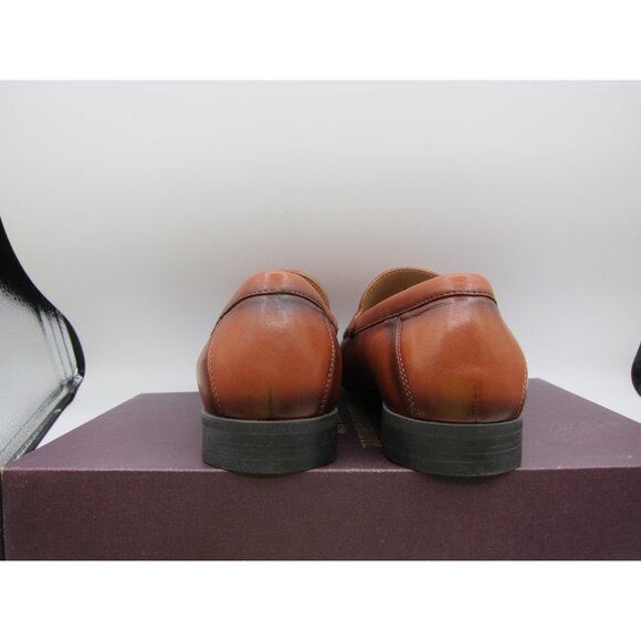 Johnston Murphy Men's 10M Hawkins Venetian Glove Leather Loafer Cognac Sheepskin - Picture 3 of 14